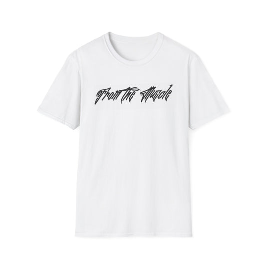 SIGNATURE FROM THE MUSCLE VARSITY T SHIRT