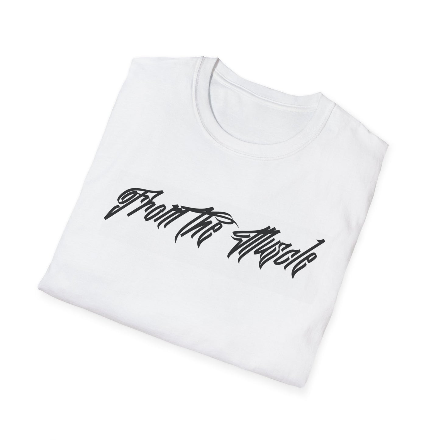 SIGNATURE FROM THE MUSCLE VARSITY T SHIRT