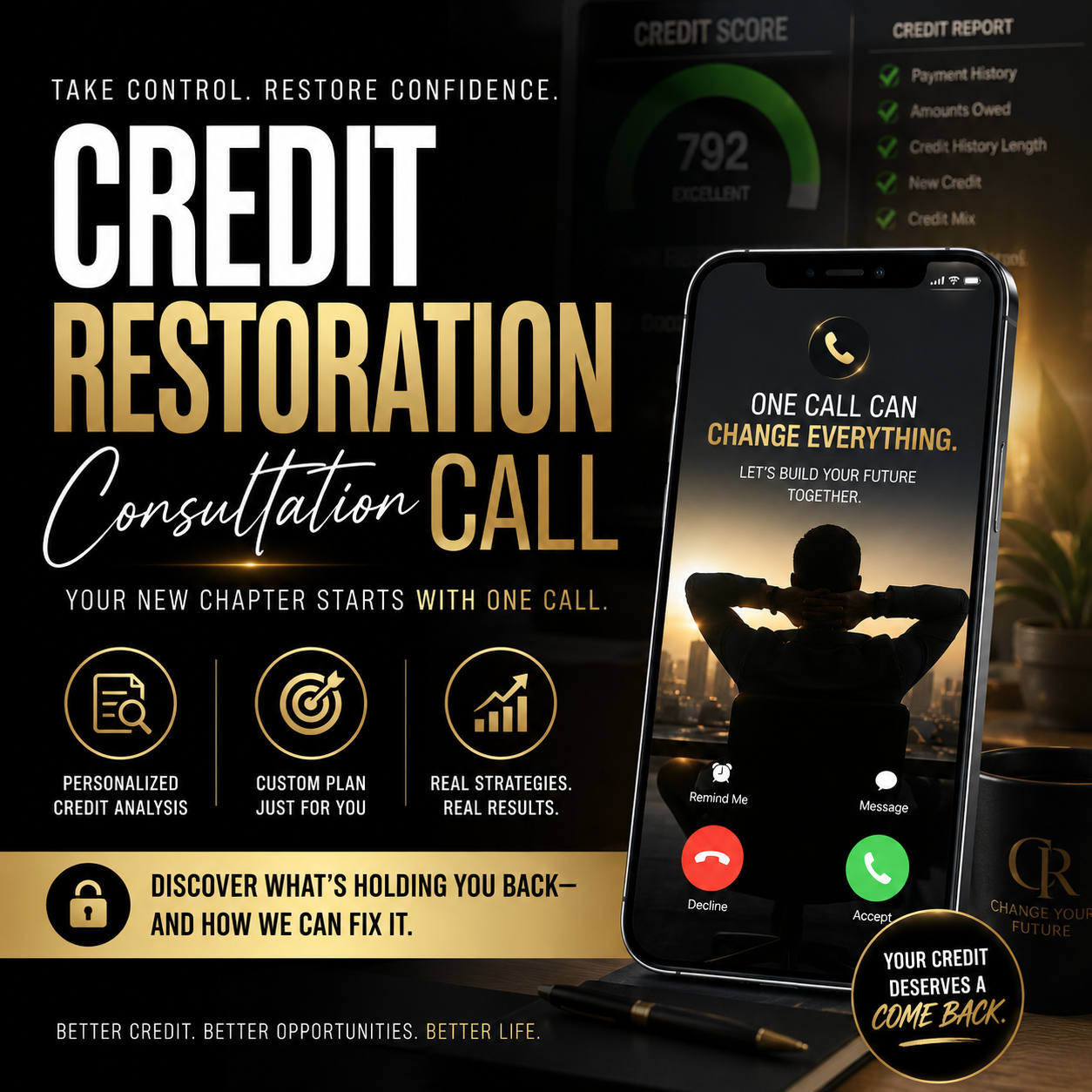 1 Hour Credit Restoration Call
